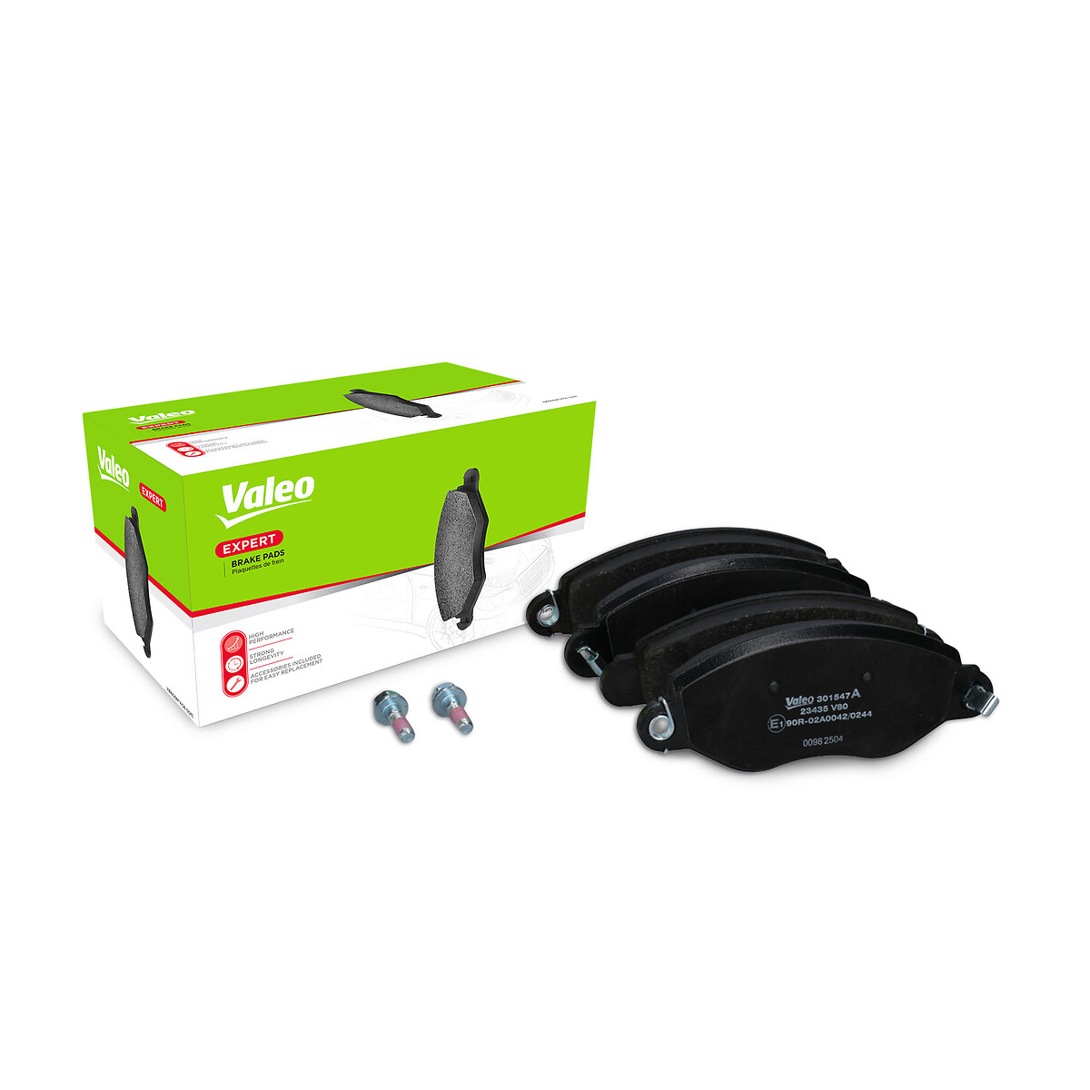 Jeu de 4 plaquettes de frein VALEO ref. 301547A